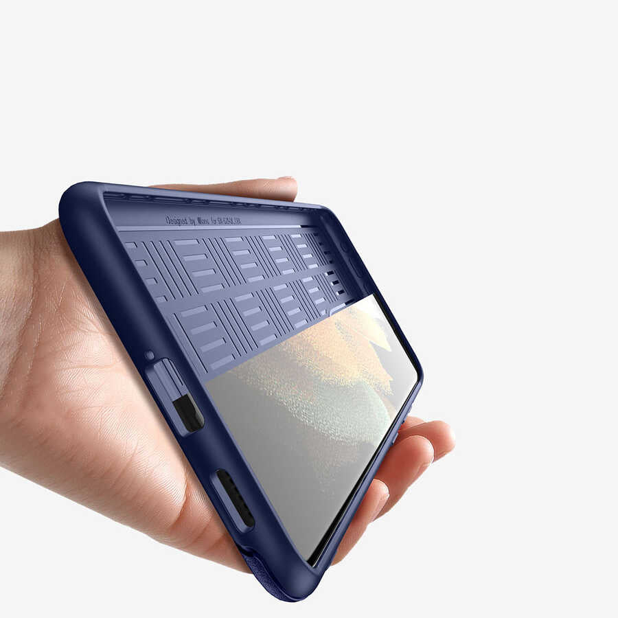 Galaxy S21 Ultra Kılıf Wiwu Sand Stone Kapak Yeşil