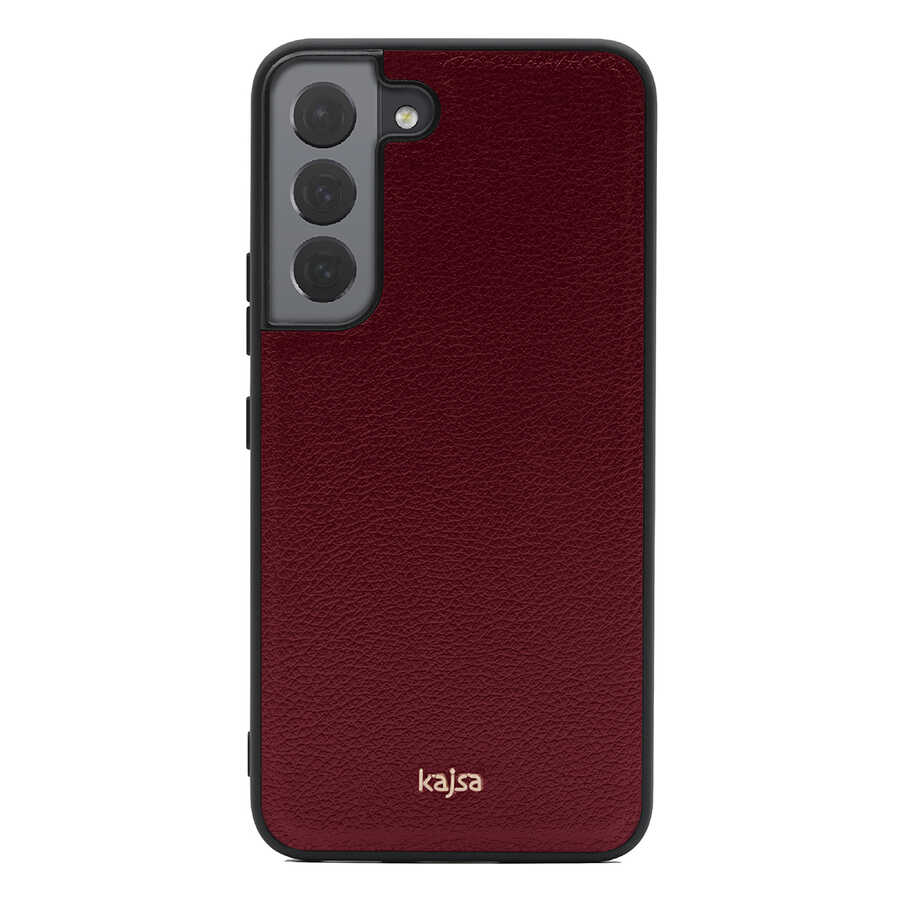 Galaxy S22 Kılıf Kajsa Luxe Collection Hakiki Deri Kapak
