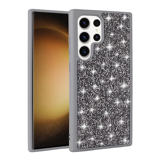 Galaxy S22 Ultra Kılıf Parlak Taşlı Tasarım Zore Pırlanta Kapak