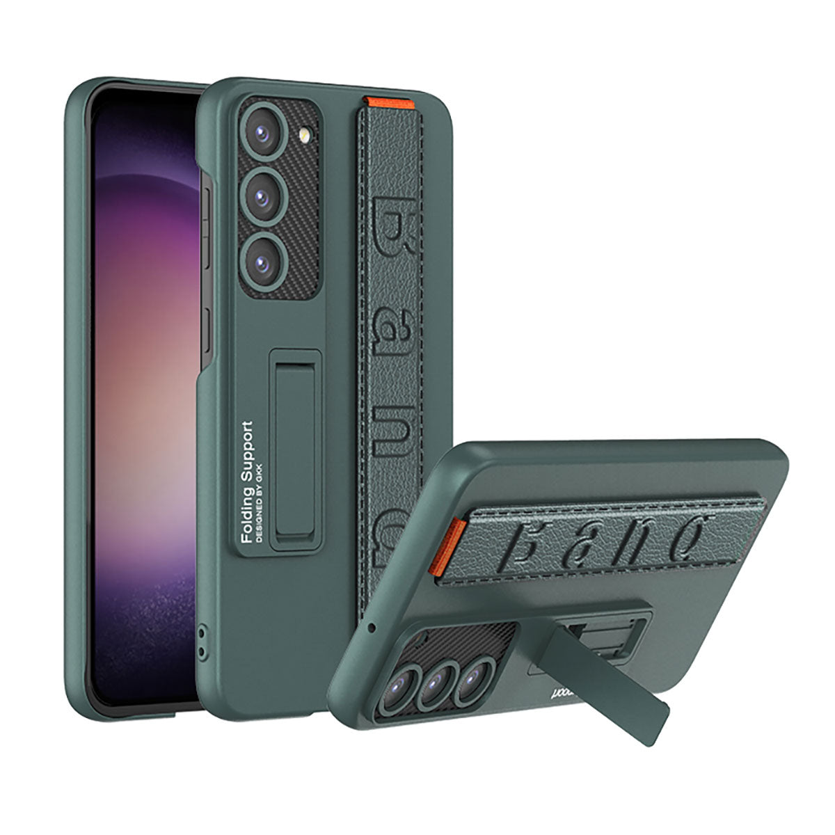 Galaxy S23 Kılıf Standlı El Tutacaklı Zore Band Kapak
