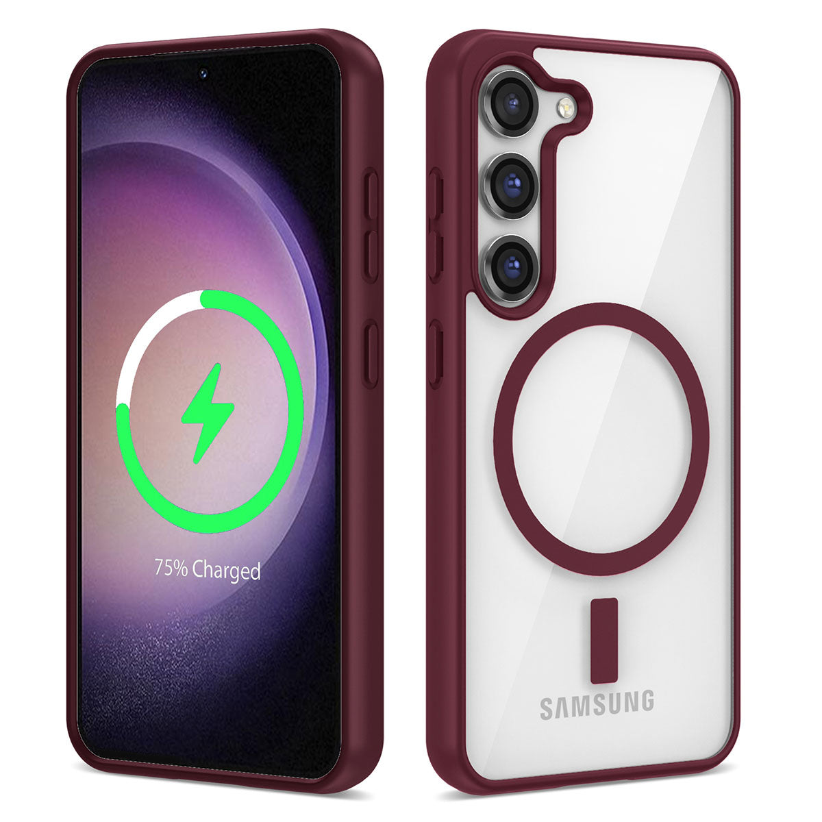 Galaxy S23 Plus Kılıf M-safe Wireless Şarj Özellikli Silikon Zore Ege Kapak