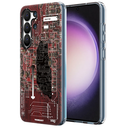 Galaxy S23 Plus Kılıf YoungKit Technology Serisi Kapak Kırmızı