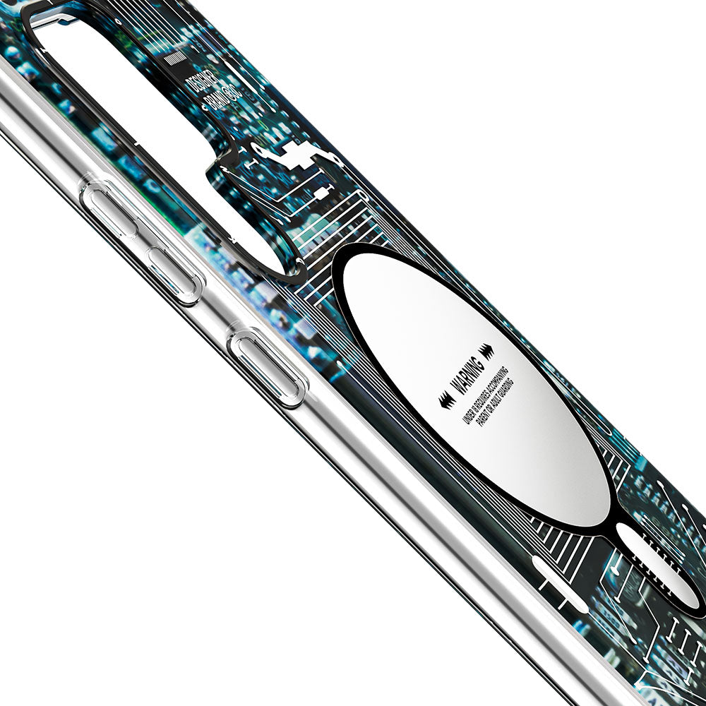 Galaxy S23 Ultra Kılıf M-safe Şarj Özellikli YoungKit Technology Serisi Kapak Beyaz