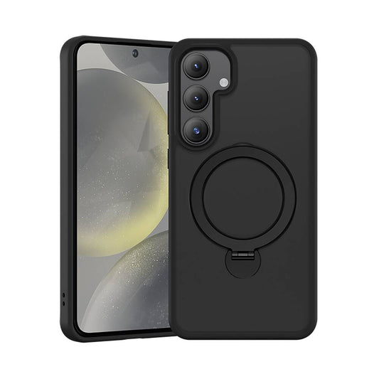 Galaxy S24 Kılıf M-safe Şarj Özellikli Benks Standlı Mist Protective Kapak Siyah
