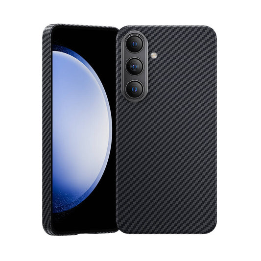 Galaxy S24 Plus Kılıf M-safe Özellikli Karbon Fiber Benks Essential ArmorAir 600D Kevlar Kapak Siyah