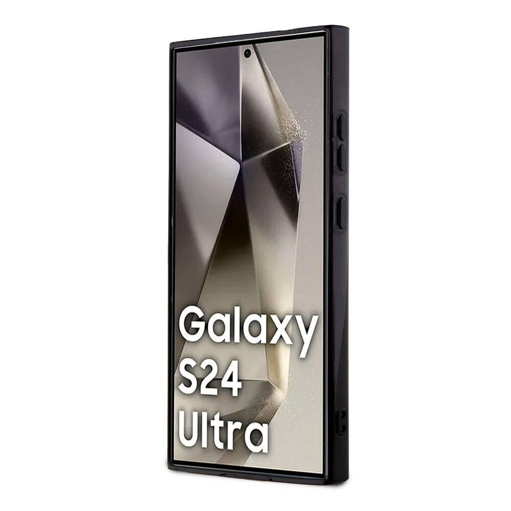 Galaxy S24 Ultra Kılıf Lacoste Orjinal Lisanslı M-safe Şarj Özellikli Çift Katmanlı Timsah Logolu Blend Monogram Kapak Petrol Yeşil