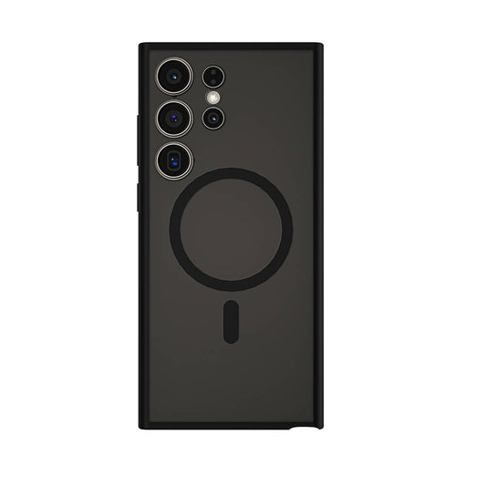 Galaxy S24 Ultra Kılıf Wiwu FGG-024 M-safe Şarj Özellikli Lekelere Dayanıklı Kapak Siyah