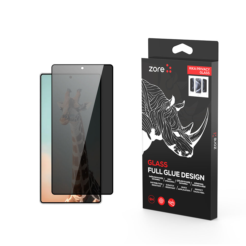 Galaxy S24 Ultra Zore Rika Premium Privacy Temperli Cam Ekran Koruyucu
