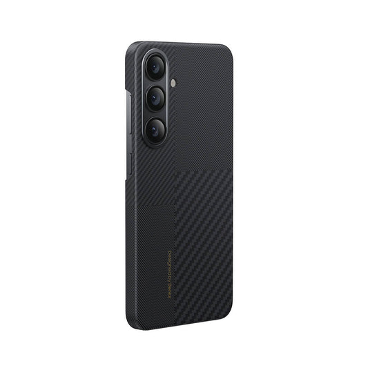 Galaxy S25 Plus Kılıf M-safe Şarj Özellikli Karbon Fiber Benks Montage ArmorAir Kevlar Kapak Siyah