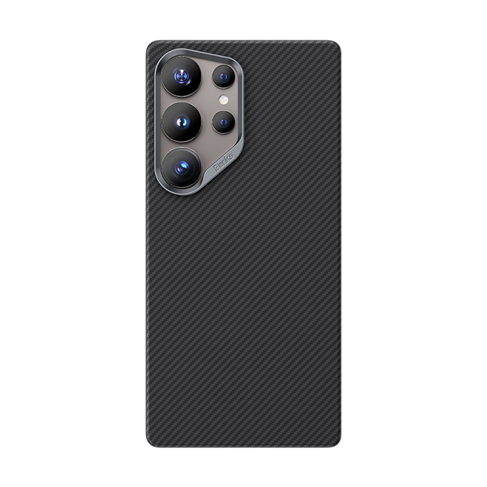 Galaxy S25 Ultra Kılıf Benks M-safe Şarj Özellikli Magnetik ArmorAir 600D Kevlar Fiber Kapak