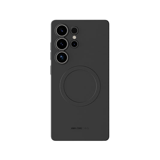 Galaxy S25 Ultra Kılıf M-safe Şarj Özellikli Amazingthing Minimal Air Serisi Kapak Titanyum-Gri