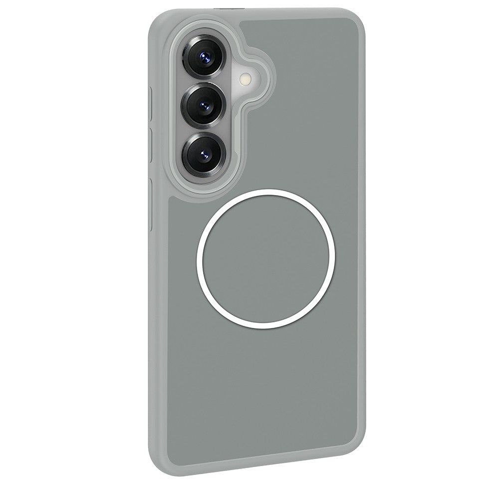 Galaxy S26 Kılıf M-Safe Şarj Özellikli Metal Kamera Çerçeveli Zore Sanremo Silikon Kapak