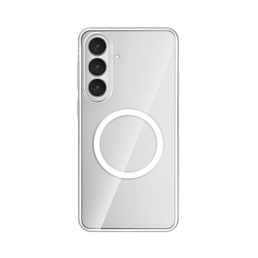 Galaxy S26 Kılıf M-safe Şarj Özellikli Transparan Sert PC Wlons Pita Kapak