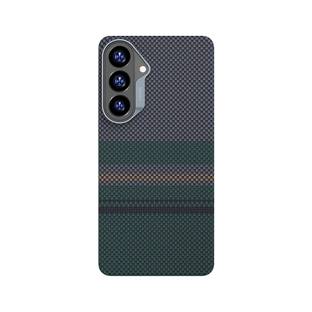 Galaxy S26 Plus Kılıf M-safe Şarj Özellikli Karbon Fiber Tasarımlı Benks Aurora ArmorAir Kevlar Kapak