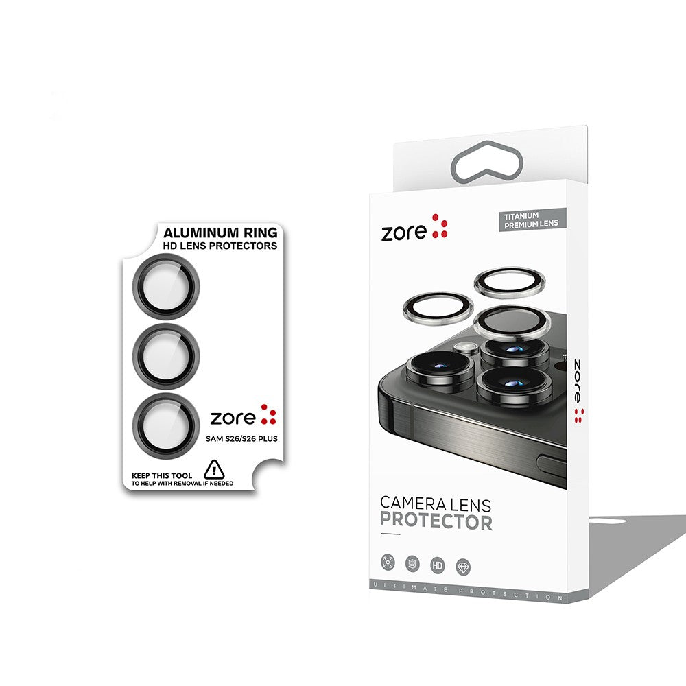 Galaxy S26 Zore CL-12 Premium Safir Parmak İzi Bırakmayan Anti-Reflective Kamera Lens Koruyucu