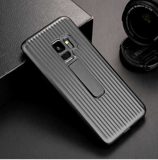 Galaxy S9 Plus Kılıf Zore Wave Standlı Mıknatıslı Kapak