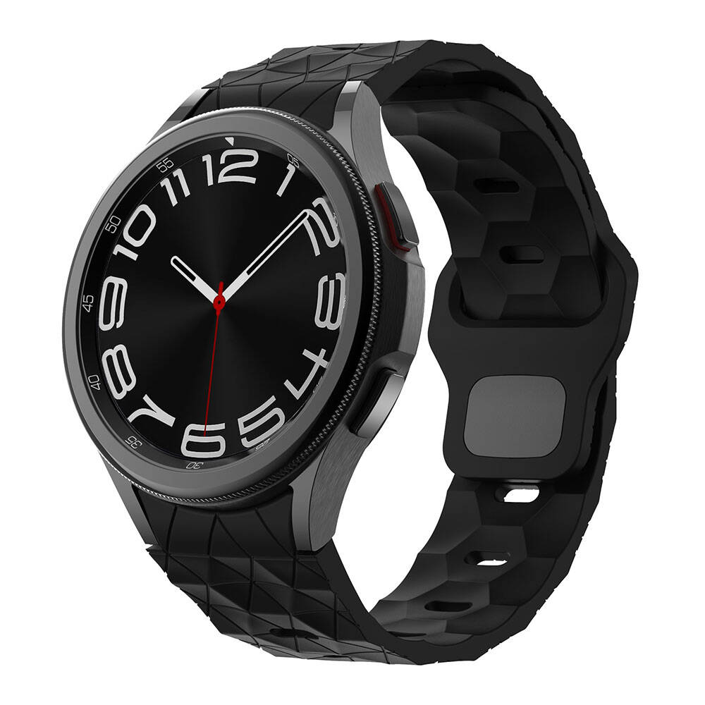 Galaxy Watch 5 44mm Zore KRD-116 20mm Futbol Desenli Spor Tasarımlı Silikon Kordon
