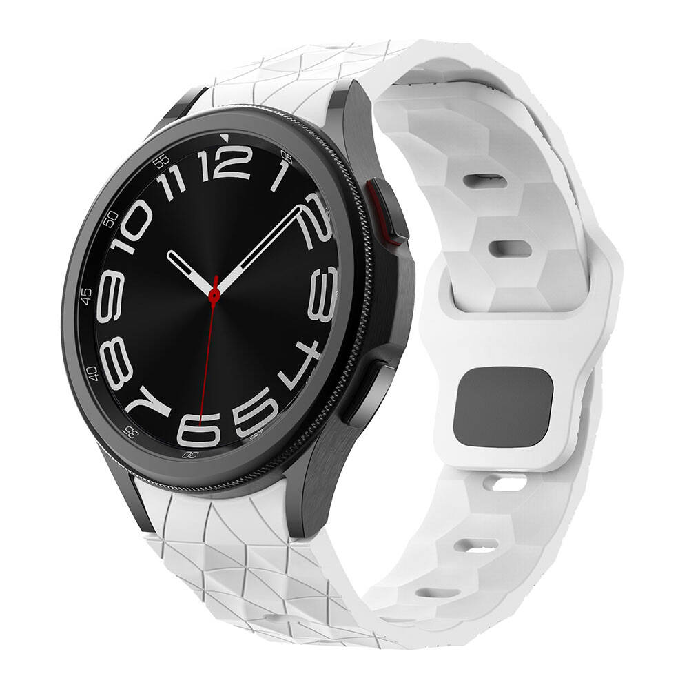Galaxy Watch 5 44mm Zore KRD-116 20mm Futbol Desenli Spor Tasarımlı Silikon Kordon