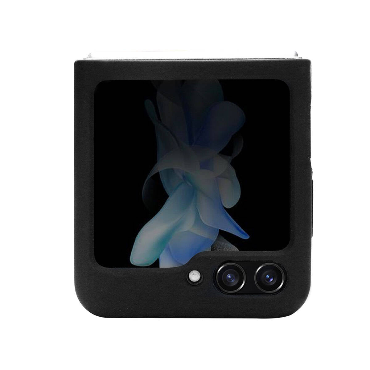 Galaxy Z Flip 5 Kılıf AMG M-safe Şarj Özellikli Büyük Logo Dizayn Orjinal Lisanslı Kapak Siyah
