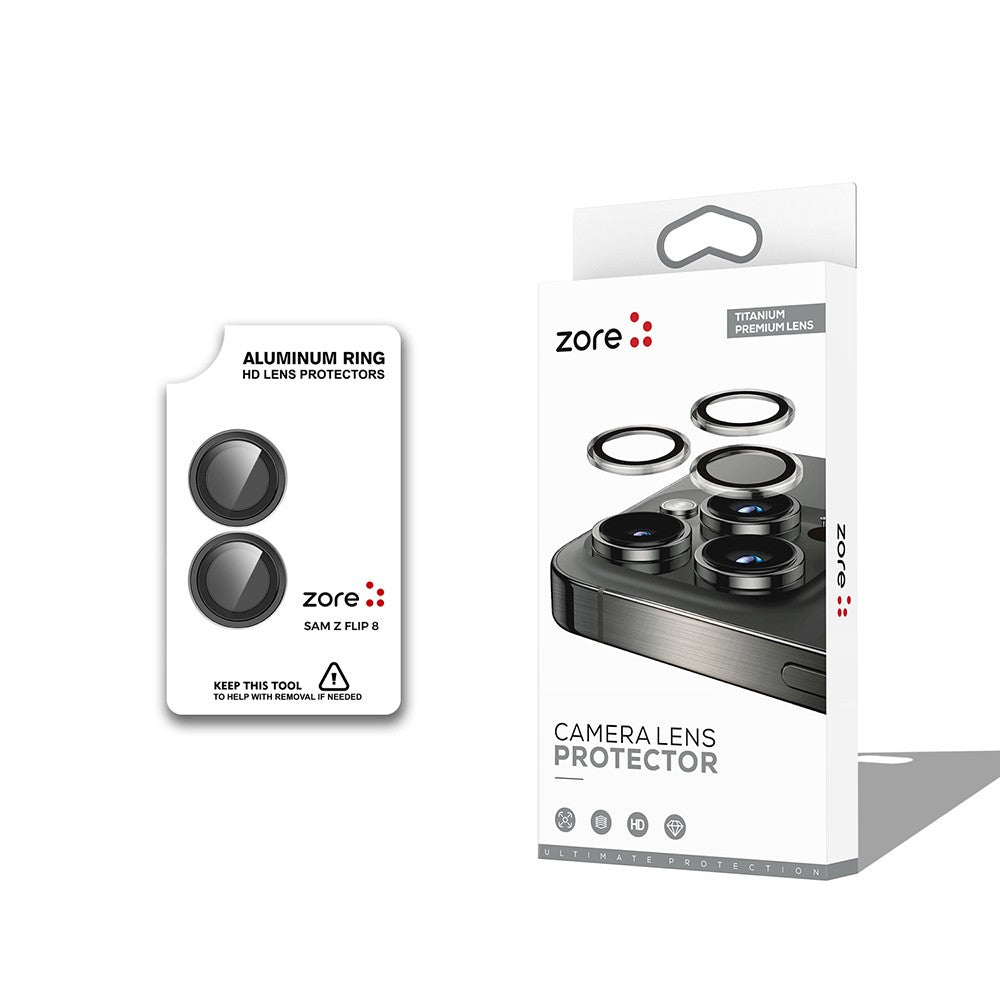Galaxy Z Flip 8 Zore CL-12 Premium Safir Parmak İzi Bırakmayan Anti-Reflective Kamera Lens Koruyucu
