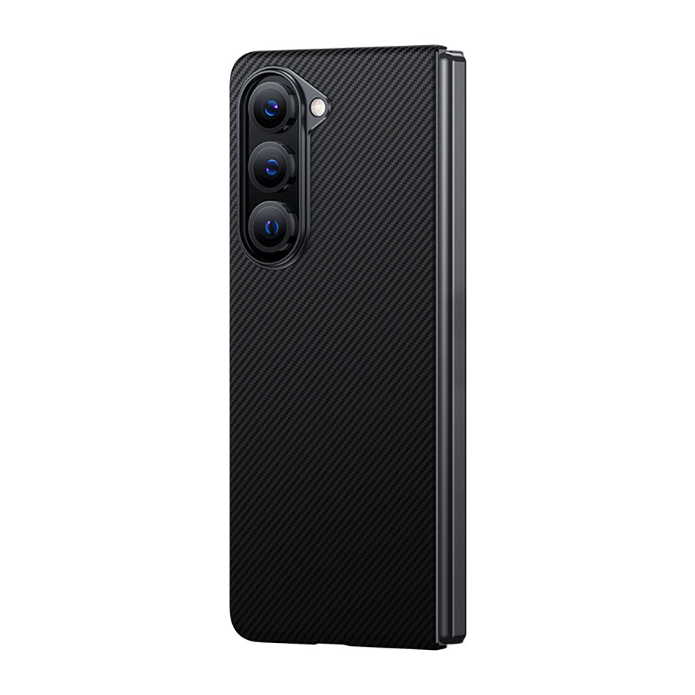 Galaxy Z Fold 5 Kılıf M-safe Özellikli Karbon Fiber Benks Essential 600D Kevlar Kapak