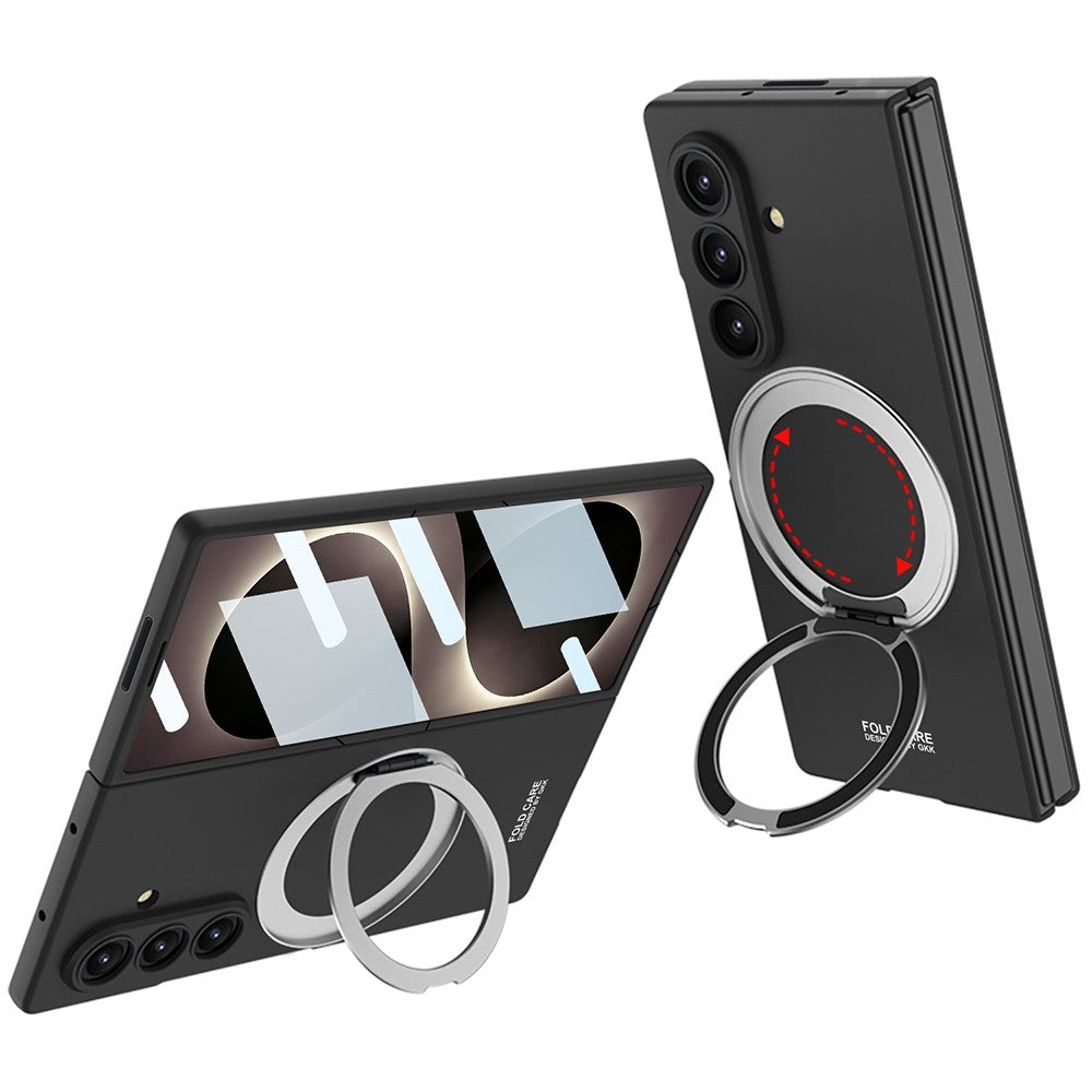 Galaxy Z Fold 8 Ultra Kılıf M-safe Şarj Özellikli Zore Kıpta Yüzüklü Kamera Korumalı Kapak