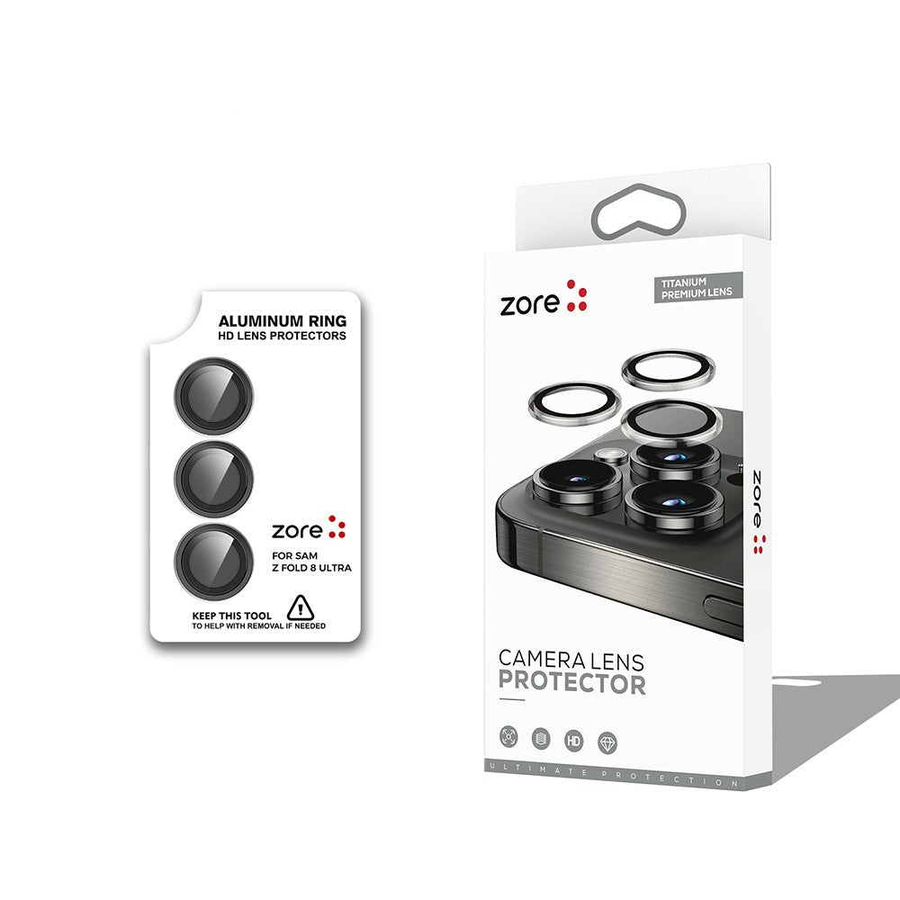 Galaxy Z Fold 8 Ultra Zore CL-12 Premium Safir Parmak İzi Bırakmayan Anti-Reflective Kamera Lens Koruyucu