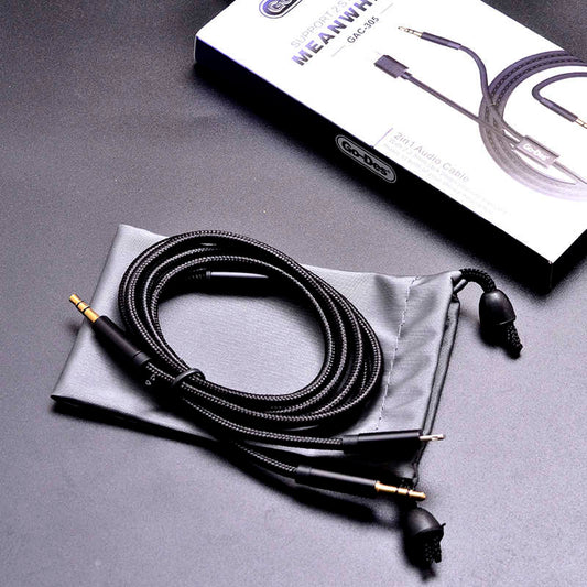 Go Des GAC-305 2 in 1 Audio Kablo Siyah