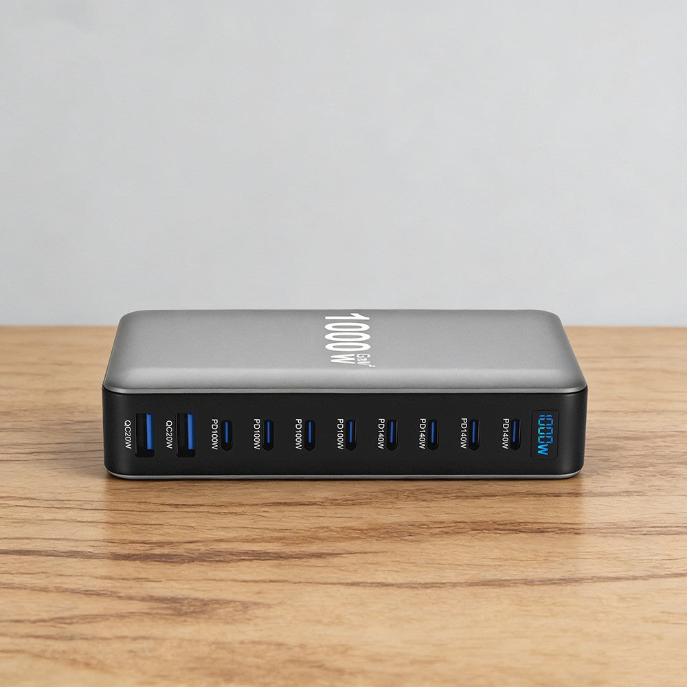 Go Des GD-B961 GaN Teknolojili 10 Portlu Masaüstü Şarj İstasyonu 1000W