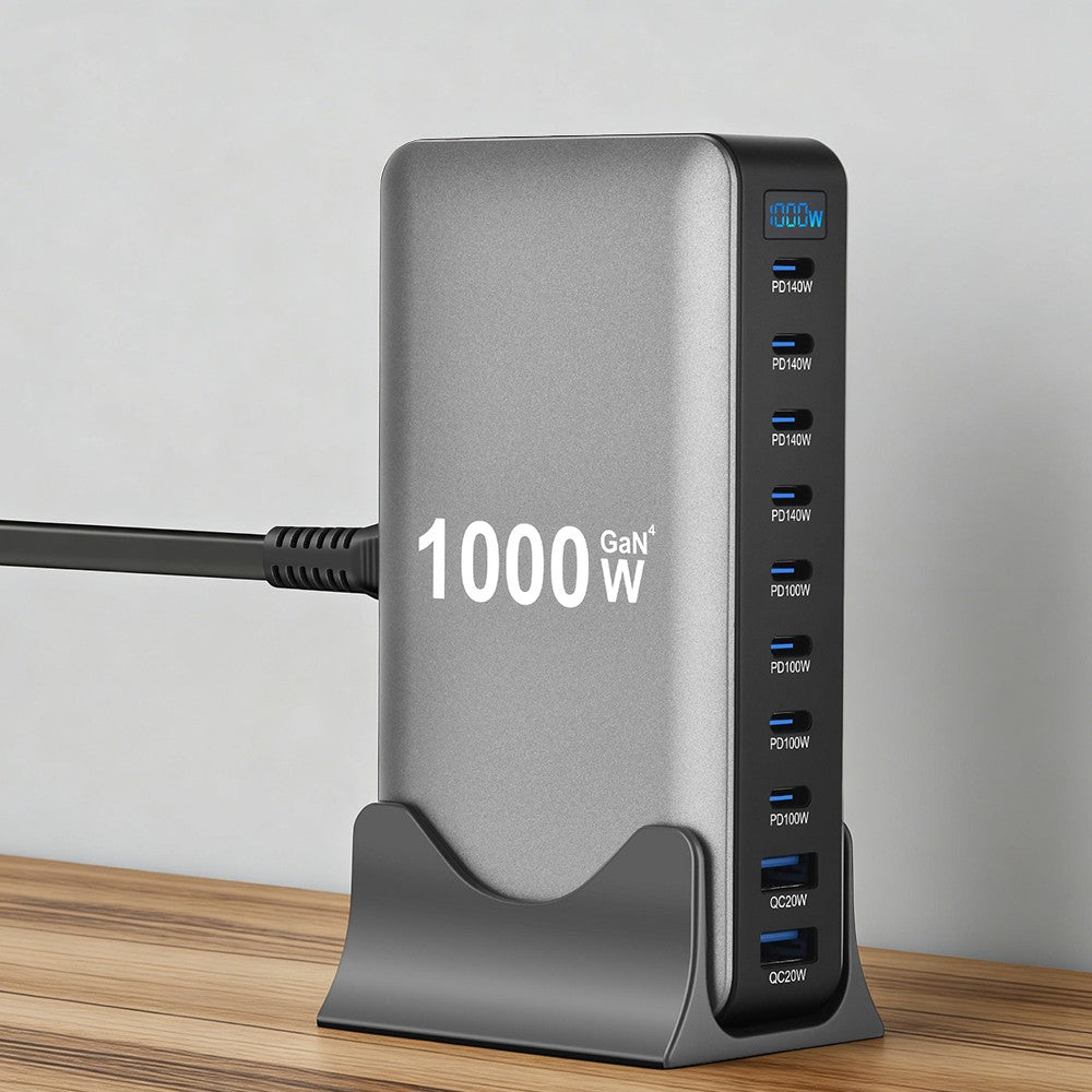 Go Des GD-B961 GaN Teknolojili 10 Portlu Masaüstü Şarj İstasyonu 1000W