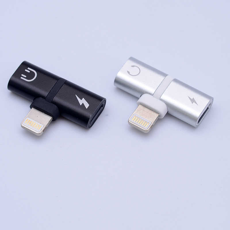 Go Des GD-CT013 2 in 1 Lightning Kulaklık ve Şarj Çevirici Connector Gri