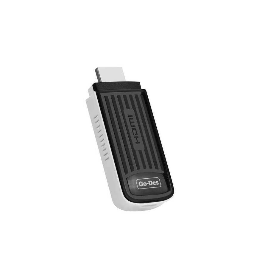 Go Des GD-DM566 Kablosuz HDMI Ses ve Görüntü Aktarıcı Siyah