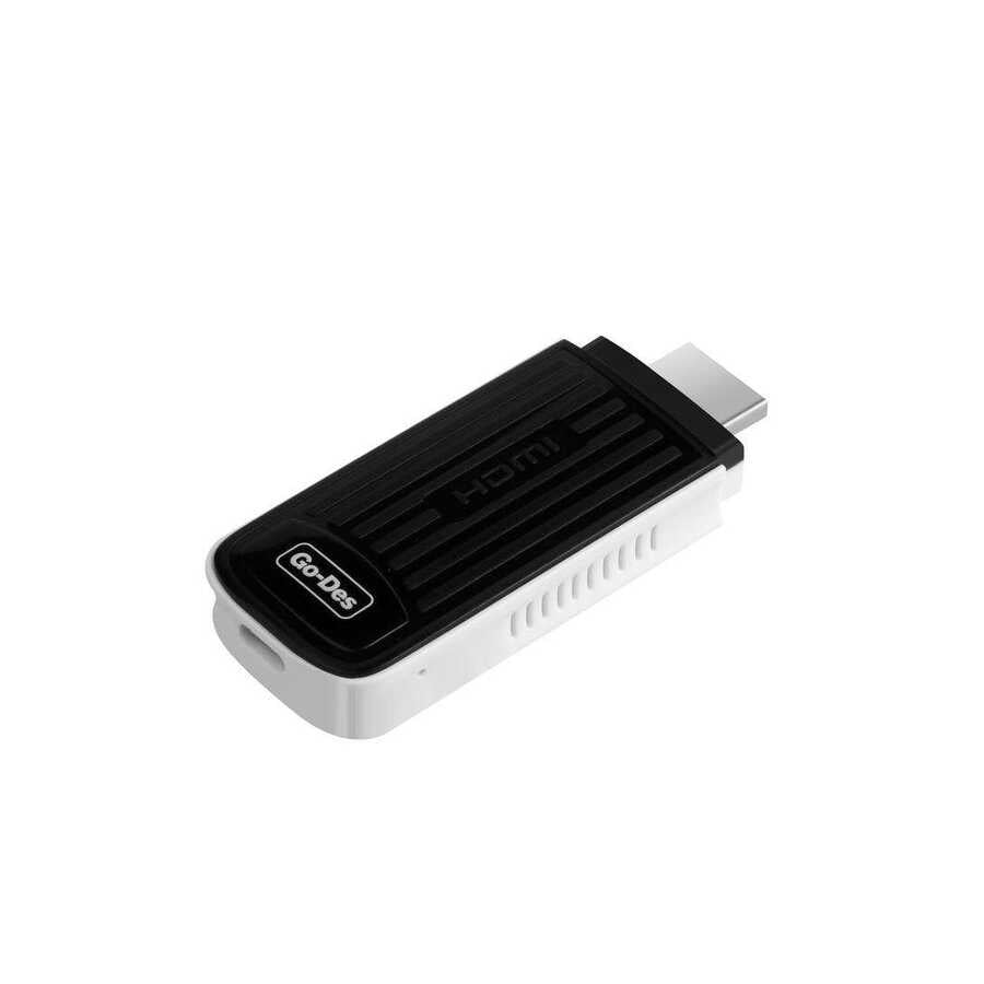 Go Des GD-DM566 Kablosuz HDMI Ses ve Görüntü Aktarıcı Siyah