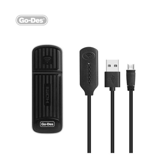 Go Des GD-DM566 Kablosuz HDMI Ses ve Görüntü Aktarıcı Siyah