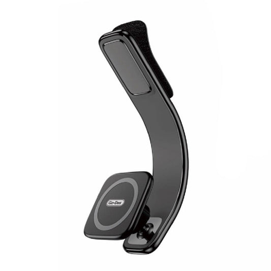 Go Des GD-HD208 Magnetik M-safe Uyumlu Bükülebilen Eğimli ve Düz Zemin Araç Telefon Tutacağı Siyah