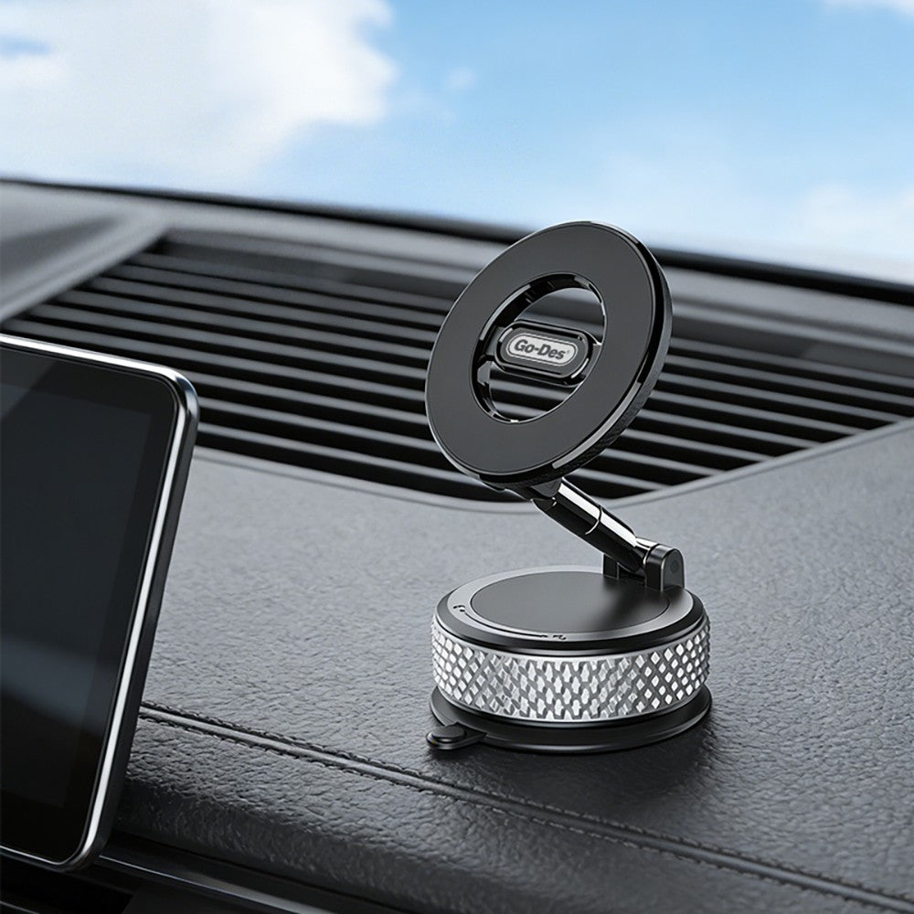Go Des GD-HD243 360 Derece Dönebilen Vakum Özellikli Magnetik Telefon Tutucu