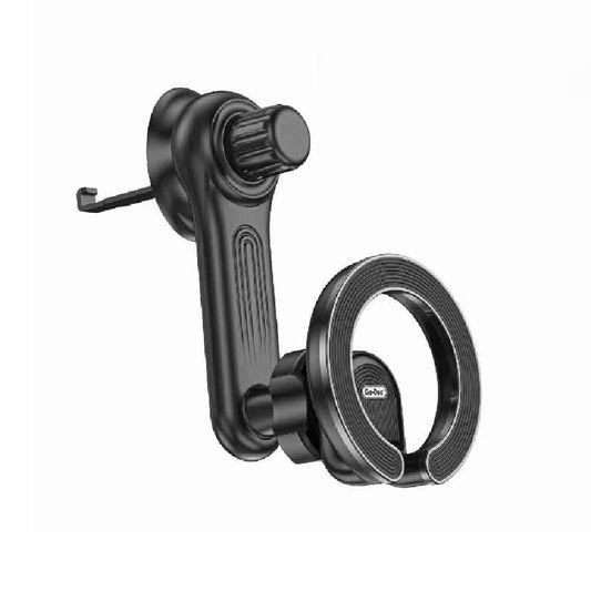 Go Des GD-HD311 M-safe Magnetik 360 Derece Dönebilen Dirsek Ve Başlıklı Telefon Tutucu Havalandırma Tasarım Siyah