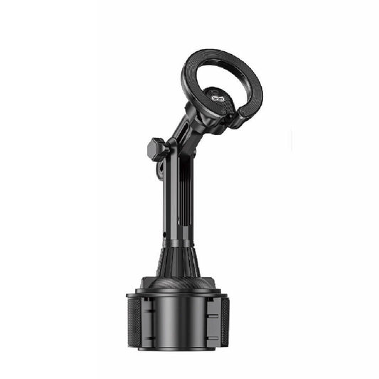 Go Des GD-HD312 M-safe Magnetik Teleskopik Boyun Ve 360 Derece Dönebilen Başlıklı Telefon Tutucu Bardaklık Tasarım Siyah