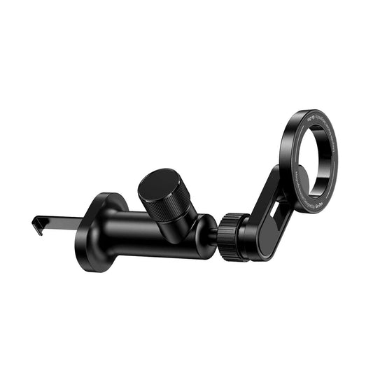 Go Des GD-HD327 Magnetik M-safe Uyumlu 360 Derece Dönebilen Düz Zemin ve Havalandırma Tasarımlı Araç Telefon Tutucu Siyah