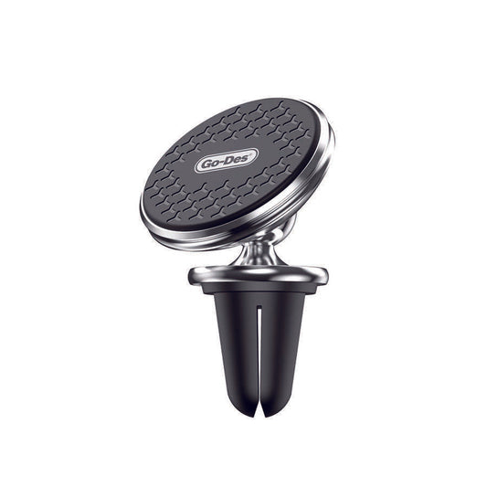 Go Des GD-HD641 Magnetik 360 Derece Oynar Başlıklı Telefon Tutucu Havalandırma Tasarım Siyah