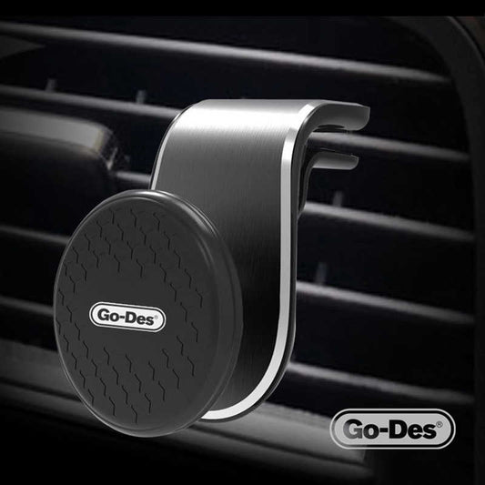 Go Des GD-HD676 L-Shaped Magnetik Araç Telefon Tutucu Gri
