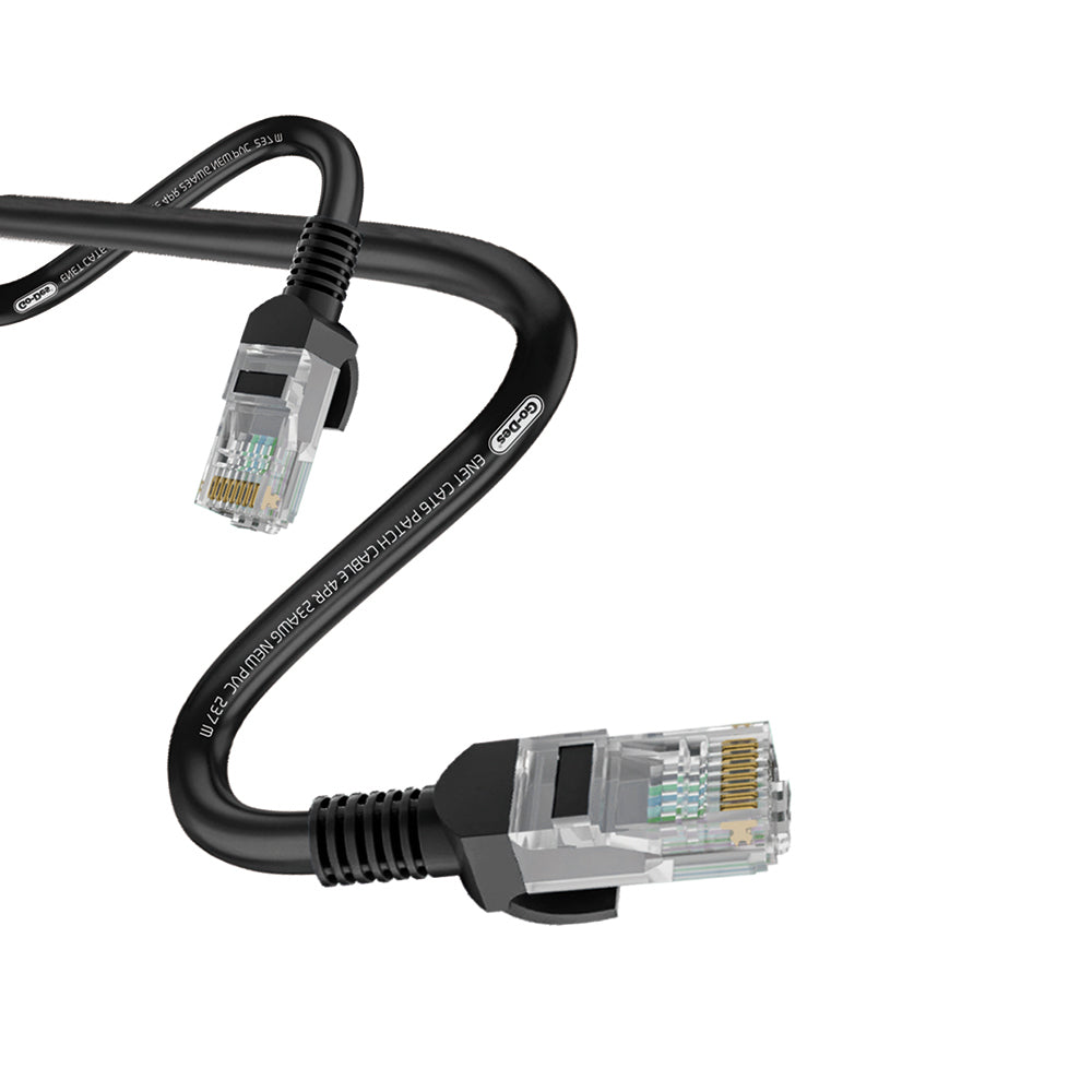 Go Des GD-HM891 1000Mbps Aktarım Hızlı RJ45 Ethernet Kablosu 10M Siyah