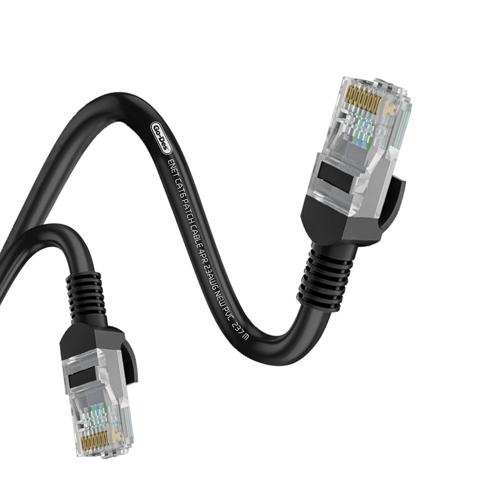 Go Des GD-HM891 1000Mbps Aktarım Hızlı RJ45 Ethernet Kablosu 3M Siyah