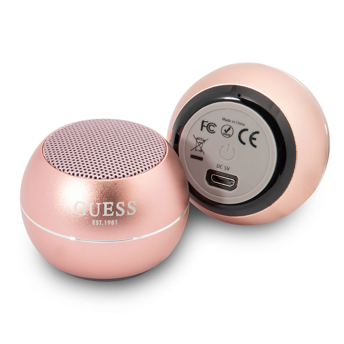 GUESS Alüminyum Alaşım Gövde Tasarımlı Mini Bluetooth Speaker Pembe