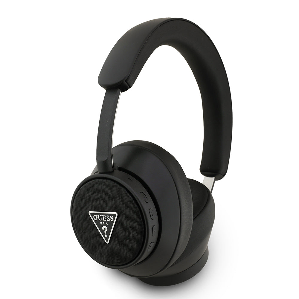 Guess Orjinal Lisanslı ENC Üçgen Logolu Saffiano Kulak Üstü Bluetooth Kulaklık