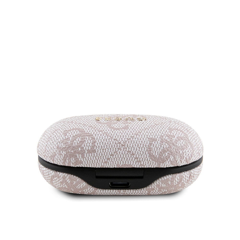 Guess Orjinal Lisanslı Klasik Metal Yazı Logolu TWS Kulak İçi Bluetooth Kulaklık Siyah