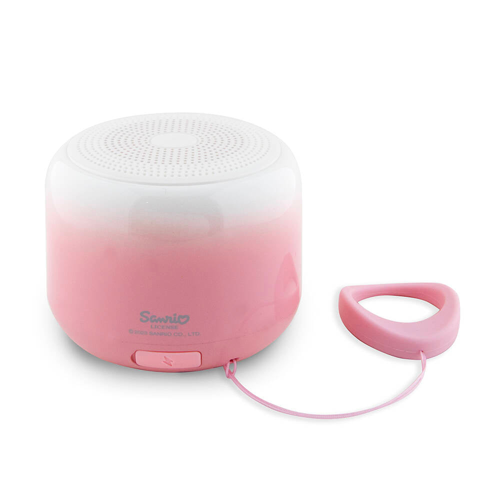 Hello Kitty Renk Geçişli Elektroplating Logolu Parmak Tutamaçlı Mini Bluetooth Speaker Hoparlör Pembe