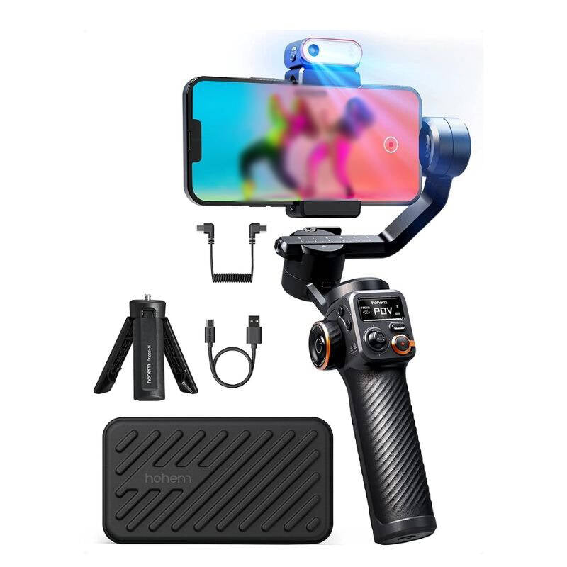 Hohem iSteady M6 3 Eksenli El Tipi AI Yapay Zeka Görüş Sensörlü Gimbal Stabilizatör Siyah