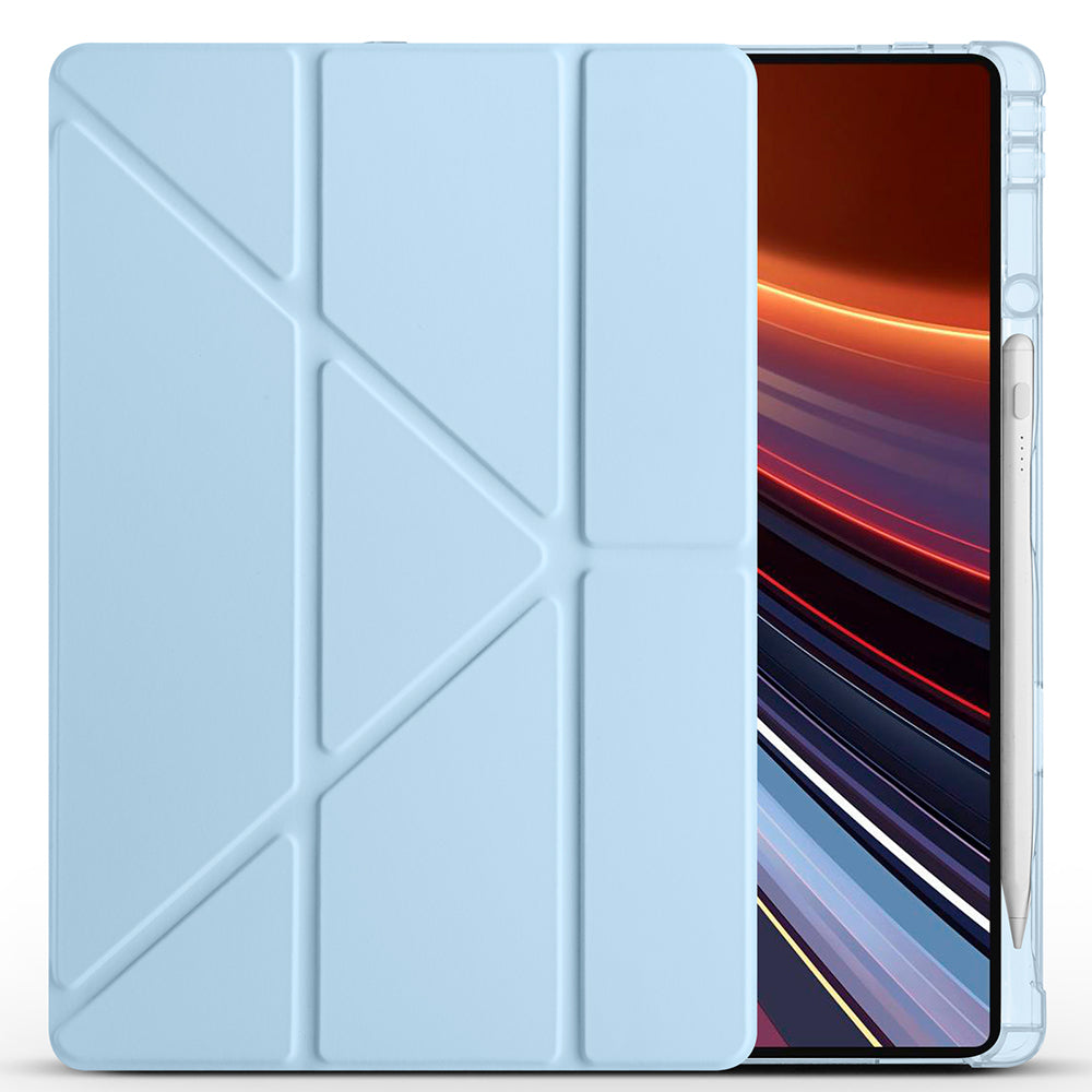 Honor MagicPad 2 Kılıf Zore Tri Folding Kalem Bölmeli Standlı Kılıf Koyu Yeşil