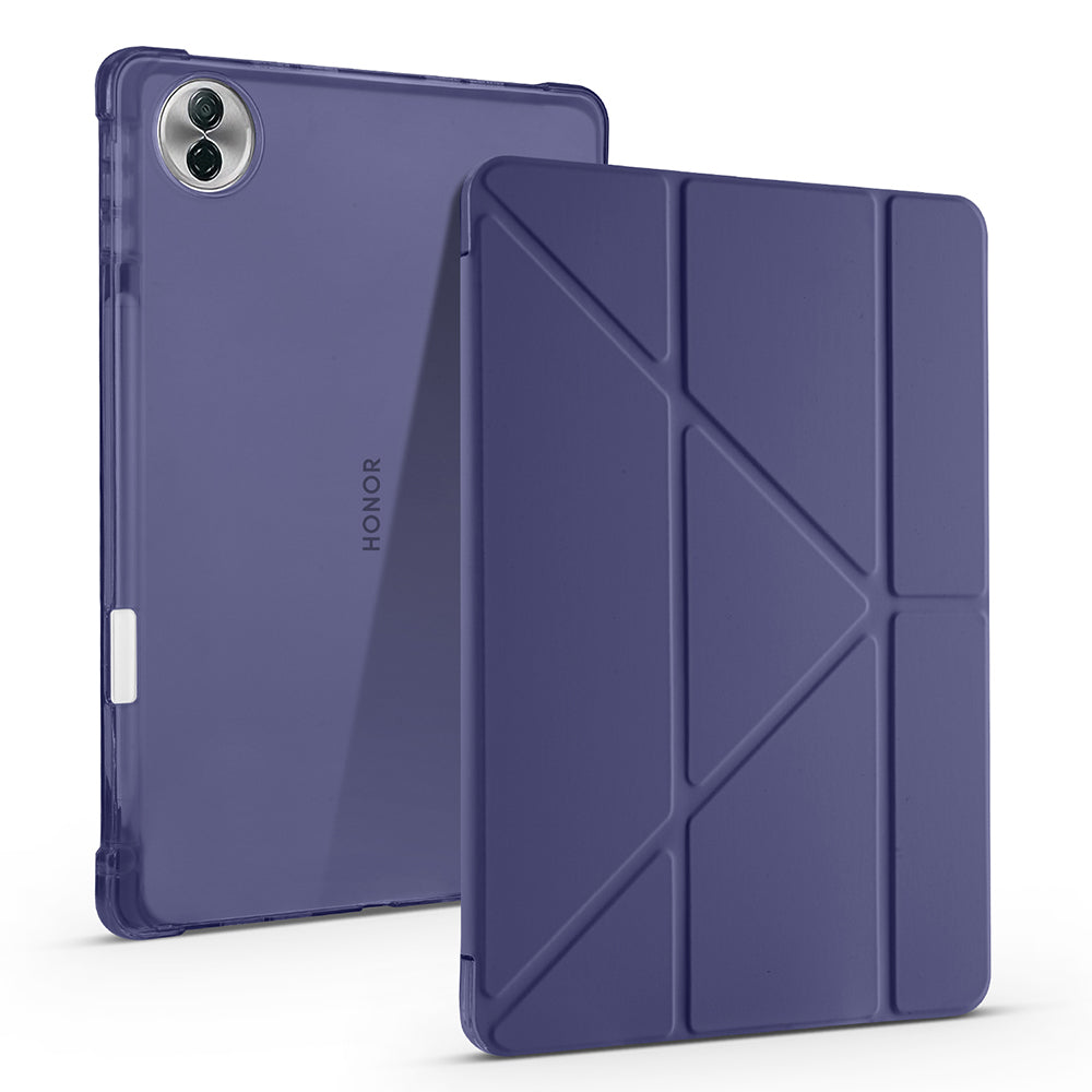 Honor Pad 10 12.1 Kılıf Zore Tri Folding Kalem Bölmeli Standlı Kılıf